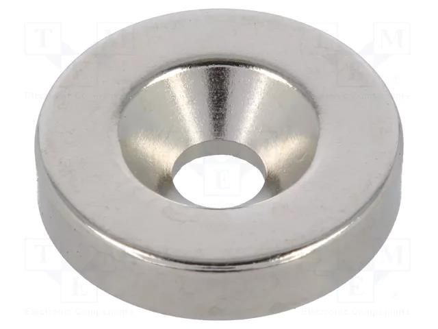 Magnet: permanent; neodymium; 41N; Ø: 18mm; H: 4mm ELESA+GANTER GN55.1-ND-18-4.5