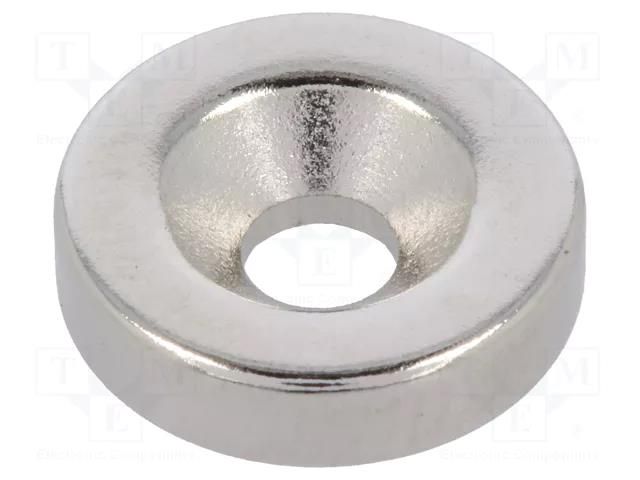 Magnet: permanent; neodymium; 18N; Ø: 12mm; H: 3mm ELESA+GANTER GN55.1-ND-12-3.5