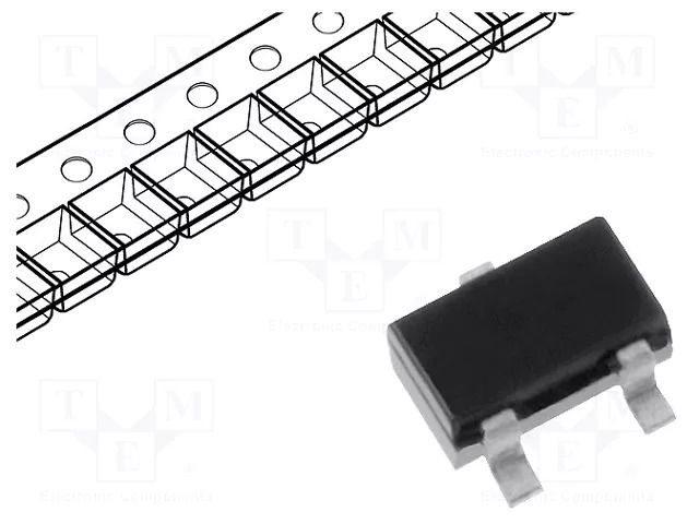 Transistor: NPN; bipolar; BRT; 50V; 0.1A; 0.15W; SOT523; R1: 47kΩ LUGUANG ELECTRONIC DTC144EE-LGE