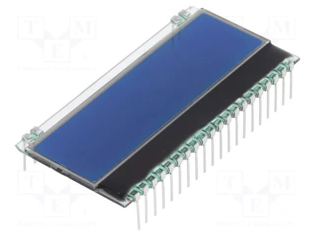 Display: LCD; alphanumeric; STN Negative; 16x3; blue; 55x27.94mm DISPLAY VISIONS EADOGM163B-A