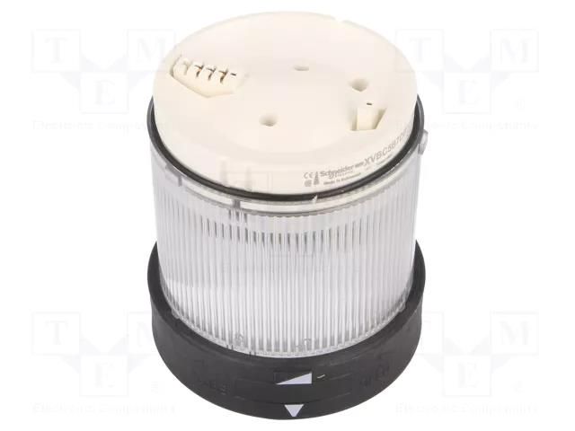 Module: light signaller; transparent; LED; 24VDC; 24VAC; IP65 SCHNEIDER ELECTRIC XVBC5B7