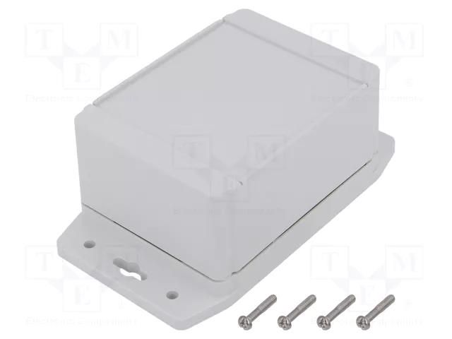 Enclosure: multipurpose; X: 91mm; Y: 120mm; Z: 62mm; 1555; grey HAMMOND HM-1555F2F42GY