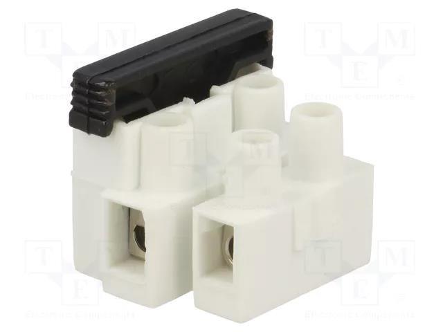 Connector: terminal block; 450V; with wire protector; white BM GROUP BM972CS