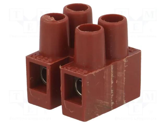 Connector: terminal block; 250V; with wire protector; brown BM GROUP BM92FS2