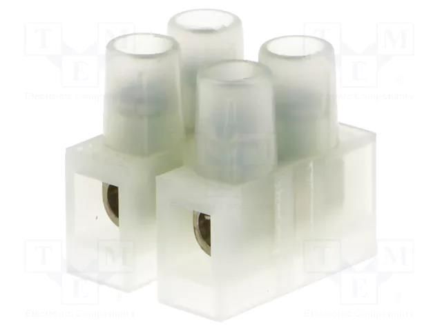 Connector: terminal block; 250V; with wire protector; natural BM GROUP BM92CS2