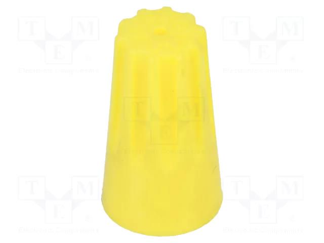 Wire nut connector; yellow; 0.5÷6mm2; 50pcs. NINIGI ST-ASS-WN-Y