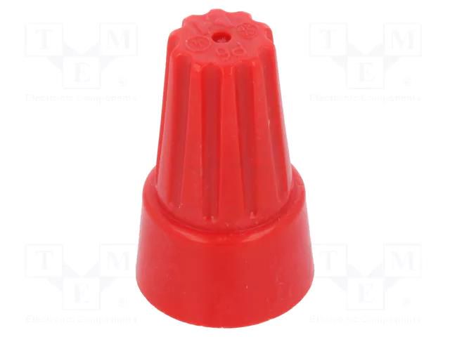 Quick splice; screwed; red; 22AWG÷8AWG; Variant: end connector NINIGI ST-130/R