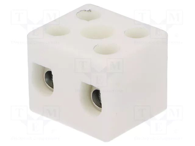 Connector: terminal block; 57A; 450V; hot condition; white matt SIMET SI-CPO-15A-2P