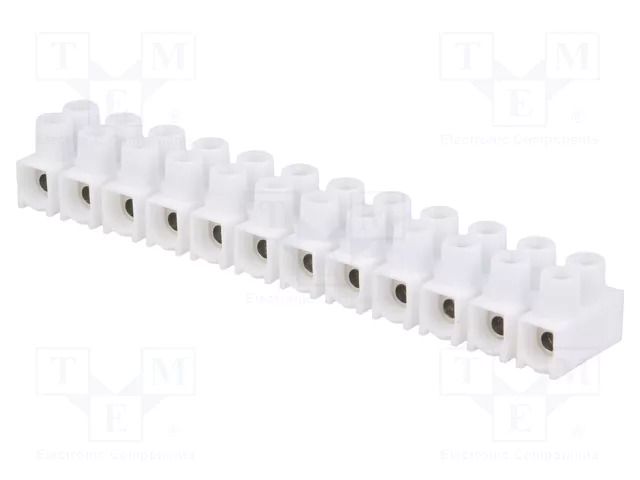 Connector: terminal block; 24A; 400V; screw terminal; white SIMET SI-210