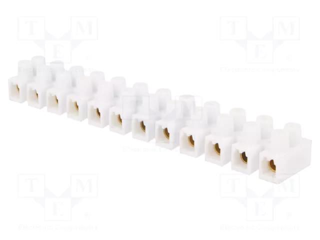 Connector: terminal block; 76A; 400V; screw terminal; white; 16mm2 PAWBOL PE.4035