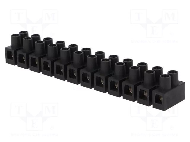 Connector: terminal block; 41A; 400V; screw terminal; black; 6mm2 SIMET LTA12-6.0-BK