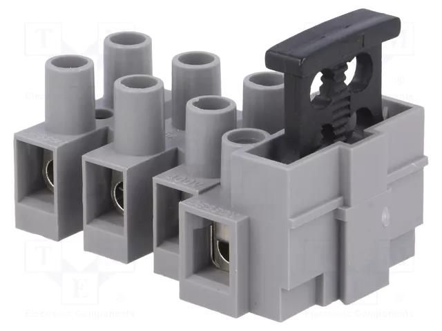 Connector: terminal block; 6.3A; 250V; screw terminal; tinned DEGSON ELECTRONICS DG801-4P11