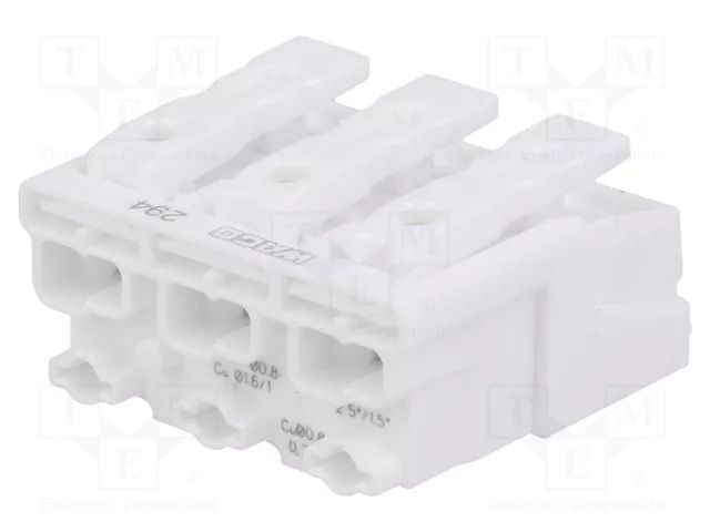 Installation; 24A; 500V; push-in,spring clamp; 0.5÷2.5mm2; ways: 3 WAGO 294-4003