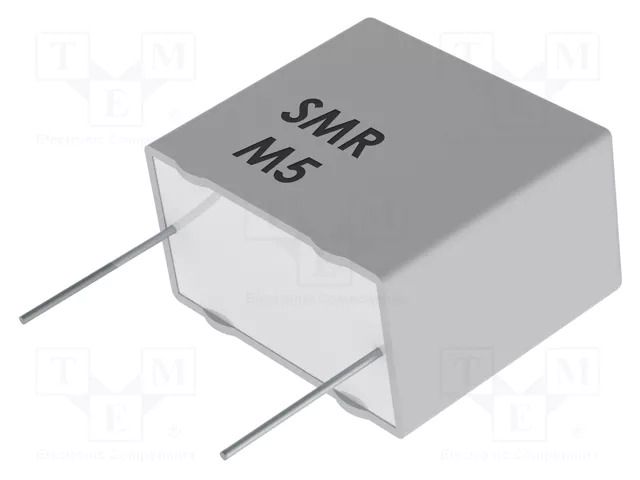 Capacitor: metallized PPS; SMR; 1.8nF; 100VDC; 63VAC; THT; ±5%; 5mm KEMET SMR5182J100J01