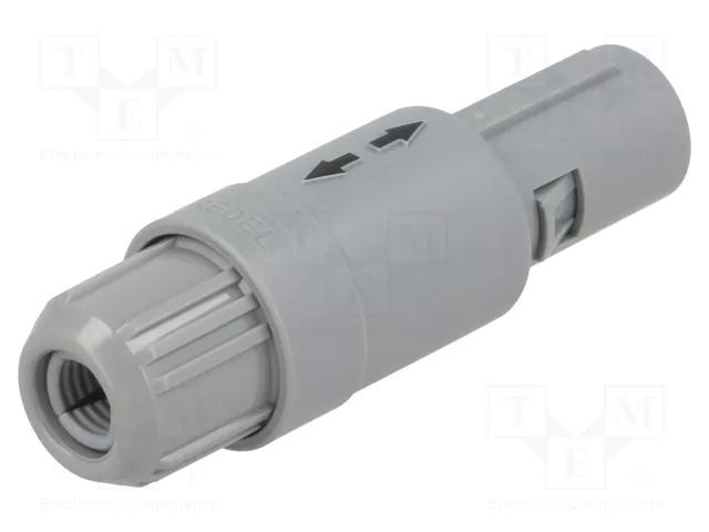 Connector: circular; 1P; plug; male; PIN: 2; soldering; for cable LEMO PAG.M0.2GL.AC65G
