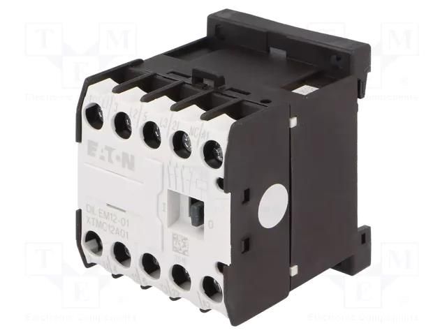 Contactor: 3-pole; NO x3; Auxiliary contacts: NC; 230VAC; 12A EATON ELECTRIC DILEM12-01-230VAC
