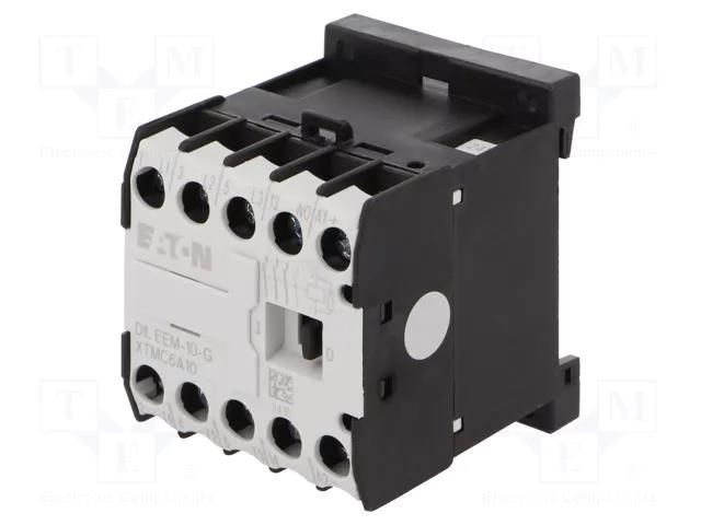 Contactor: 3-pole; NO x3; Auxiliary contacts: NO; 12VDC; 6.6A; 3kW EATON ELECTRIC DILEEM-10-G-12VDC