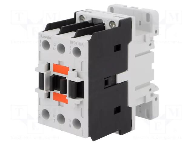 Contactor: 3-pole; NO x3; 24VAC; 38A; for DIN rail mounting; BF LOVATO ELECTRIC BF3800A024
