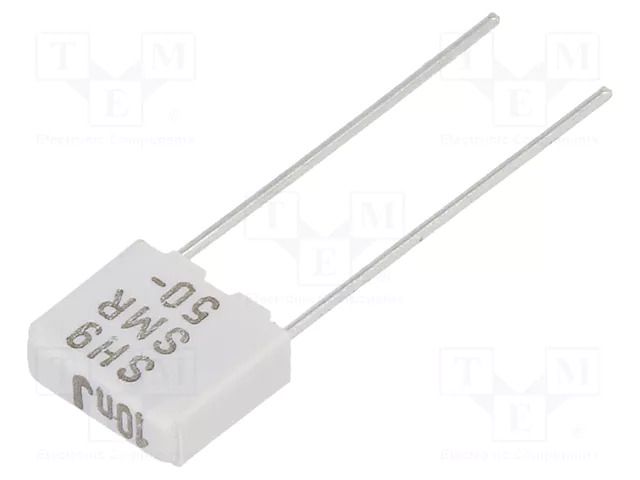 Capacitor: metallized PPS; SMR; 10nF; 50VDC; 30VAC; 7.2x2.5x6.5mm KEMET SMR5103J50J01