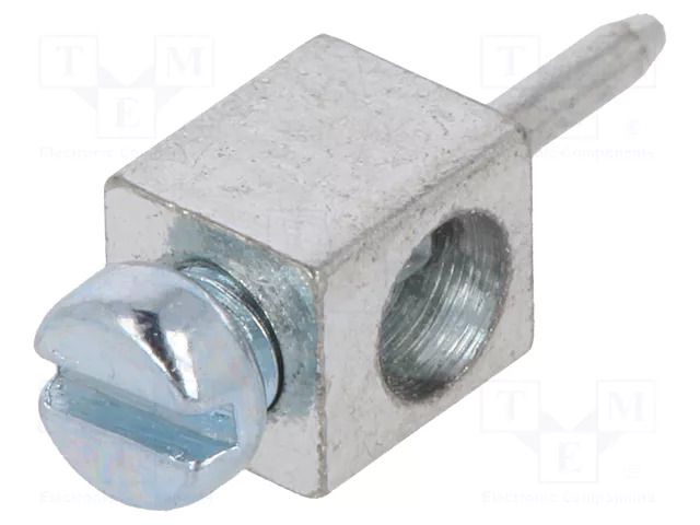 Terminal: screw terminal; THT,screw terminal; silver; straight KEYSTONE KEYS8730