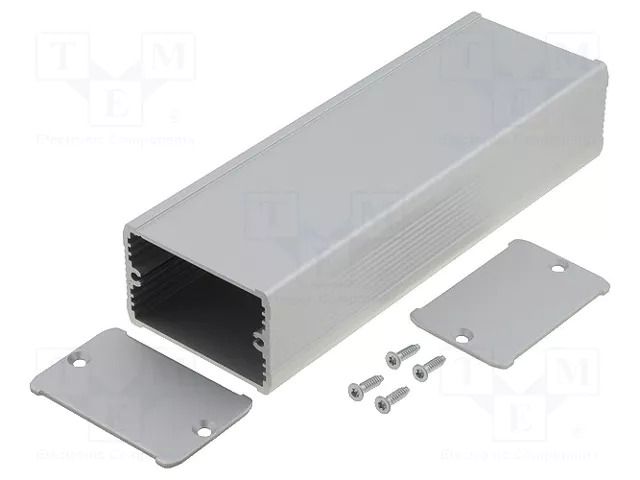 Enclosure: with panel; TUF; X: 55mm; Y: 160mm; Z: 35mm; aluminium FISCHER ELEKTRONIK TUF-55-35-160-ME