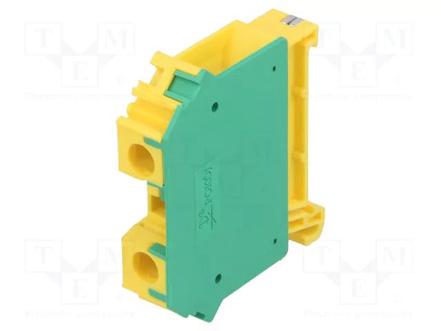 Splice terminal: rail; 1kV; screw terminal; yellow-green; ways: 1 POKÓJ ZUG-10-PE