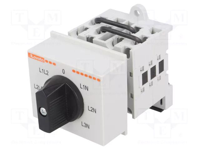 Switch: voltmeter cam switch; Stabl.pos: 7; 16A; Pos: 7; -25÷55°C LOVATO ELECTRIC GX1666O48