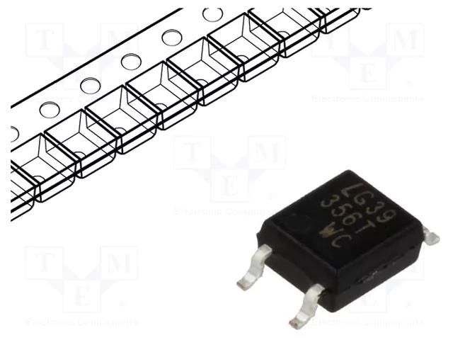 Optocoupler; SMD; Ch: 1; OUT: transistor; Uinsul: 3.75kV; Uce: 80V LITEON LTV-356T-C