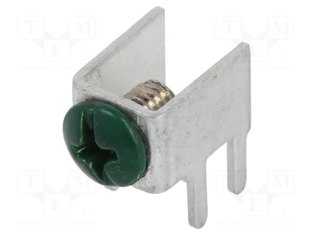 Terminal: screw terminal; THT,screw terminal; green; 7.5x5mm KEYSTONE KEYS7766-6