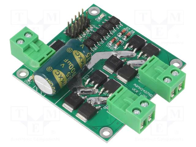 DC-motor driver; Icont out per chan: 7A; Uin mot: 7÷24V; Ch: 2 DFROBOT DF-DRI0041