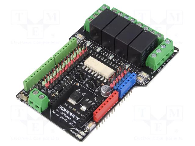 Module robotics: relay; shield; TTL; Arduino; 240VAC; 60VDC DFROBOT DF-DFR0144