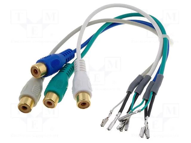 TV tuner adapter; RCA; wires,RCA socket x4 4CARMEDIA TV-TUNER/BMW