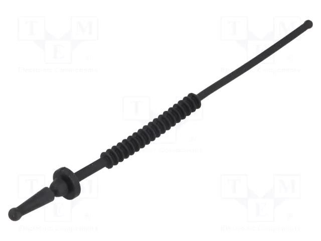 Fastener for fans and protections; Ømount.hole: 4.5mm; black RICHCO FMB-1