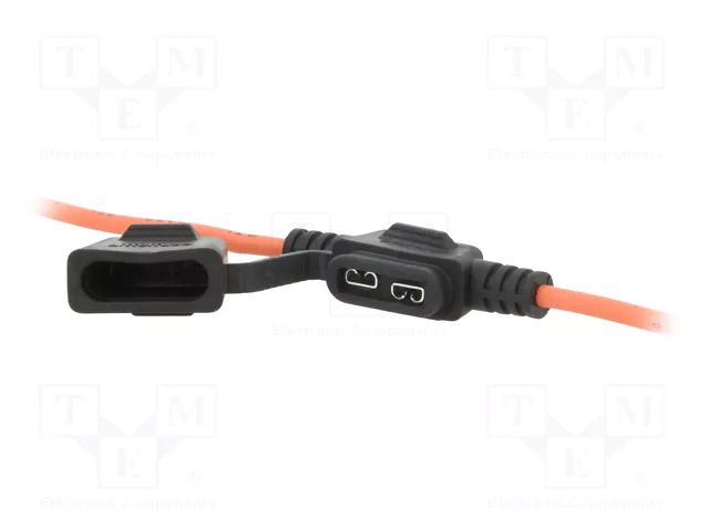 Fuse holder; 19mm; 30A; on cable; Leads: leads x2; UL94V-0; 32V LITTELFUSE FHAC0002ZXJ