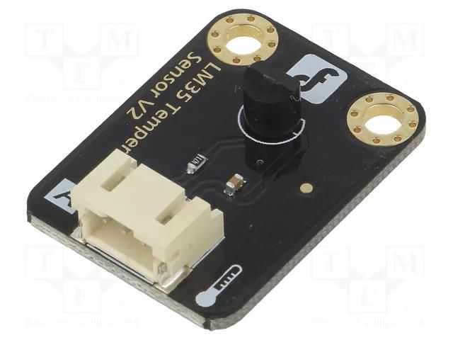 Sensor: temperature; analog; 5VDC; IC: LM35; Kit: module,cables DFROBOT DF-DFR0023