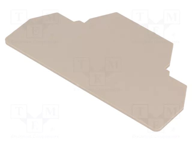 End/partition plate; beige; wemid; 1.5mm WEIDMÜLLER ZAP/TW-ZDK2.5