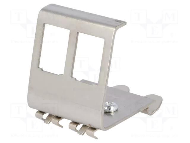 Mounting clamp; Keystone; for DIN rail mounting; Rail: TS35 LOGILINK LOG-MP0052