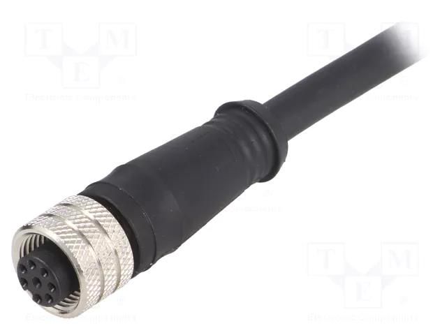 Connector: M12; plug; female; PIN: 8; straight; 36V; IP67; cables IFM ELECTRONIC E11856
