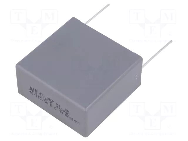 Capacitor: polypropylene; X1; R47 X1; 2.2uF; 1000VDC; 440VAC; THT KEMET R474W422050A1K