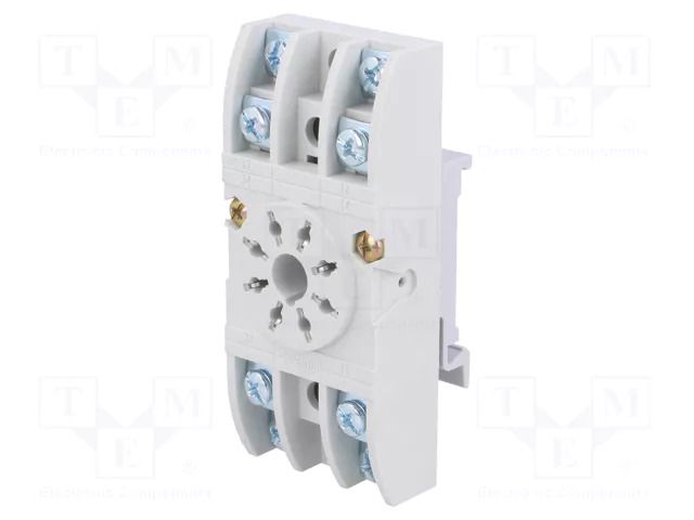 Socket; PIN: 8; 10A; 250VAC; for DIN rail mounting; -40÷70°C; octal RELPOL GZU8