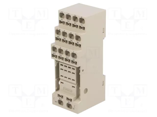 Socket; PIN: 14; for DIN rail mounting; MY OMRON PYF14S