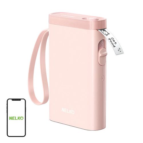 Nelko P21 thermal label printer (pink), Nelko P21 Pink