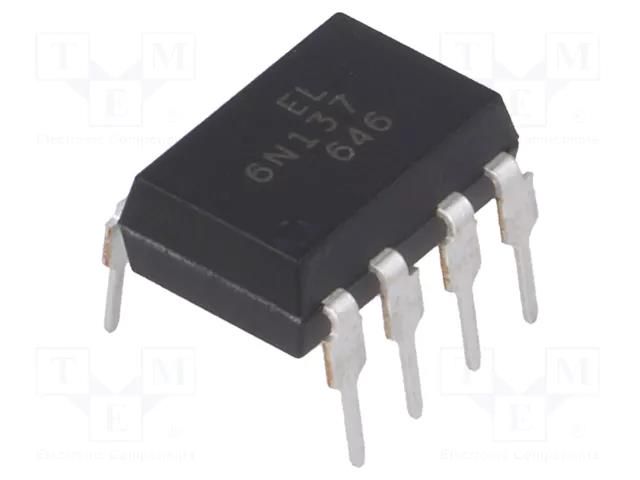 Optocoupler; THT; Ch: 1; OUT: logic; 5kV; 10Mbps; DIP8; 6N137 EVERLIGHT 6N137-EVE