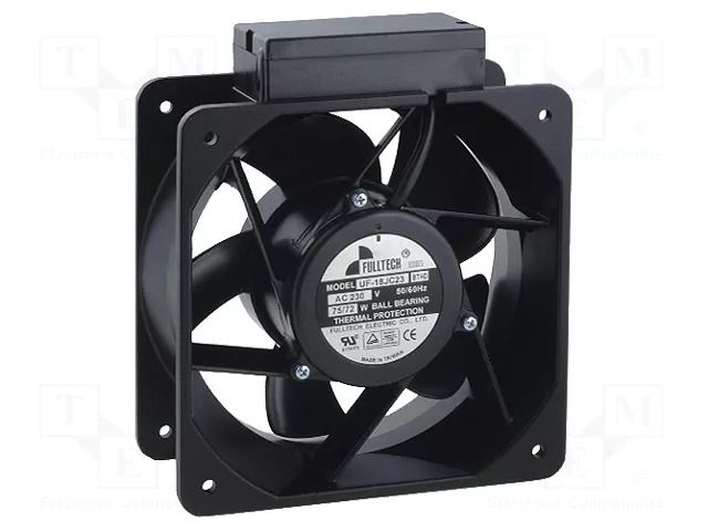 Fan: AC; axial; 230VAC; 180x180x90mm; 663m3/h; 54dBA; ball; 2850rpm FULLTECH UF18JC23-H