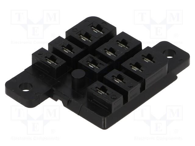 Socket; PIN: 11; 10A; 240VAC; H: 11mm; W: 37.8mm; on panel; for PCB SCHRACK RM78702