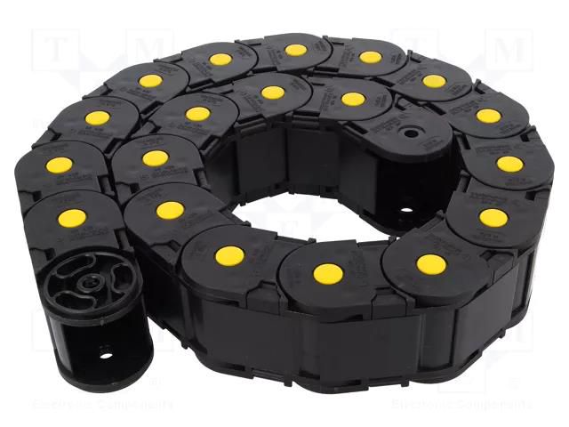 Cable chain; Protection; Bend.rad: 100mm; L: 1000mm BREVETTI 435PU050100