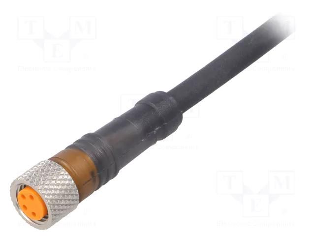 Connector: M8; 25m; female; PIN: 4; straight; plug; PUR LUMBERG AUTOMATION RKMV4-225/25M