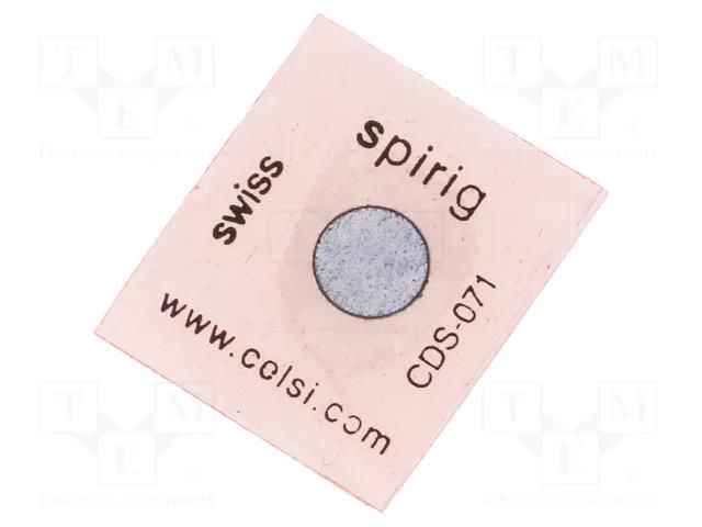 Temperature indicator; 71°C; °C; 14x16mm; Waterproof-CelsiDot SPIRIG CDS-071