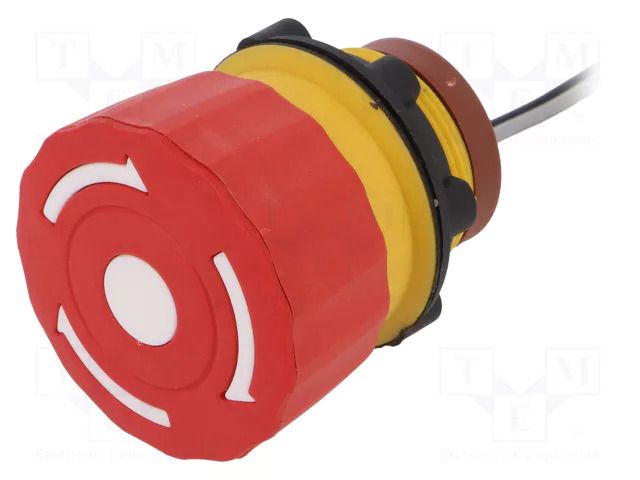 Switch: emergency stop; 22mm; Stabl.pos: 2; NC; red; 1.5A/250VAC ONPOW LAS1-A22Y-01TSB/L