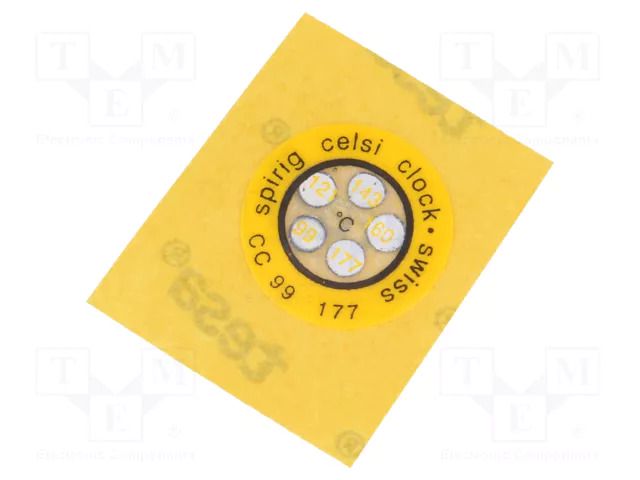 Temperature indicator; 99°C,121°C,143°C,160°C,177°C; °C; Ø14mm SPIRIG CC-099/177